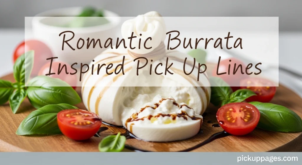 Romantic Burrata Inspired Pick Up Lines
