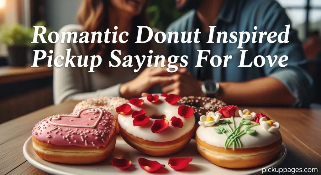 Romantic Donut Inspired Pickup Sayings For Love