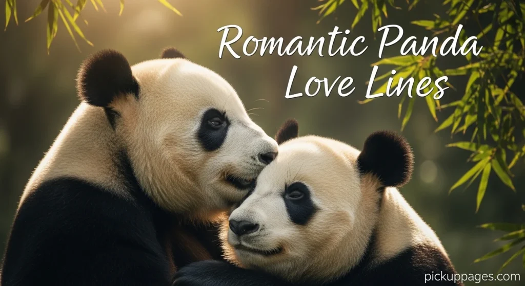 Romantic Panda Love Lines