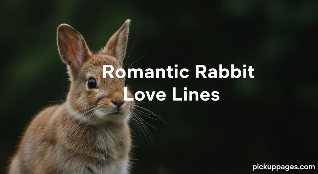 Romantic Rabbit Love Lines