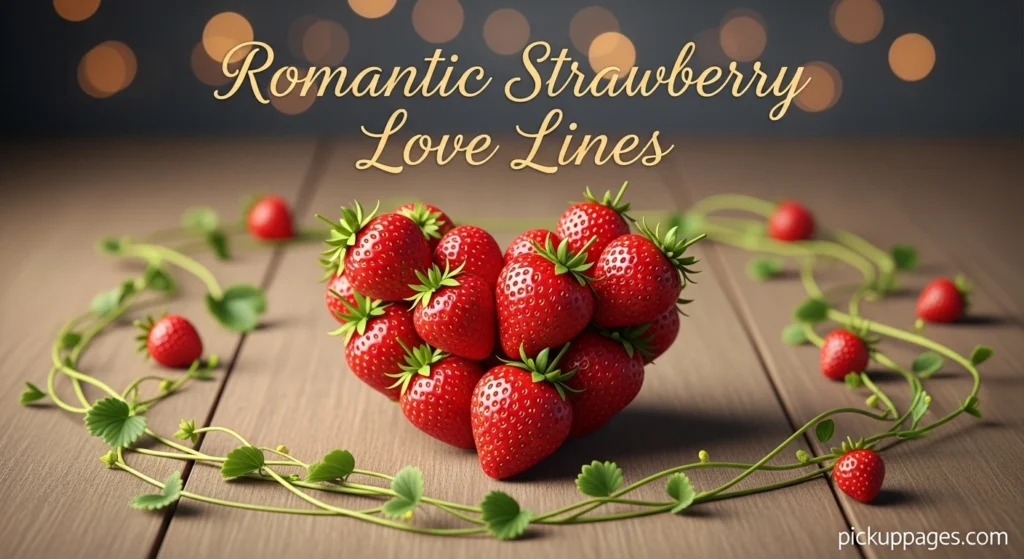 Romantic Strawberry Love Lines