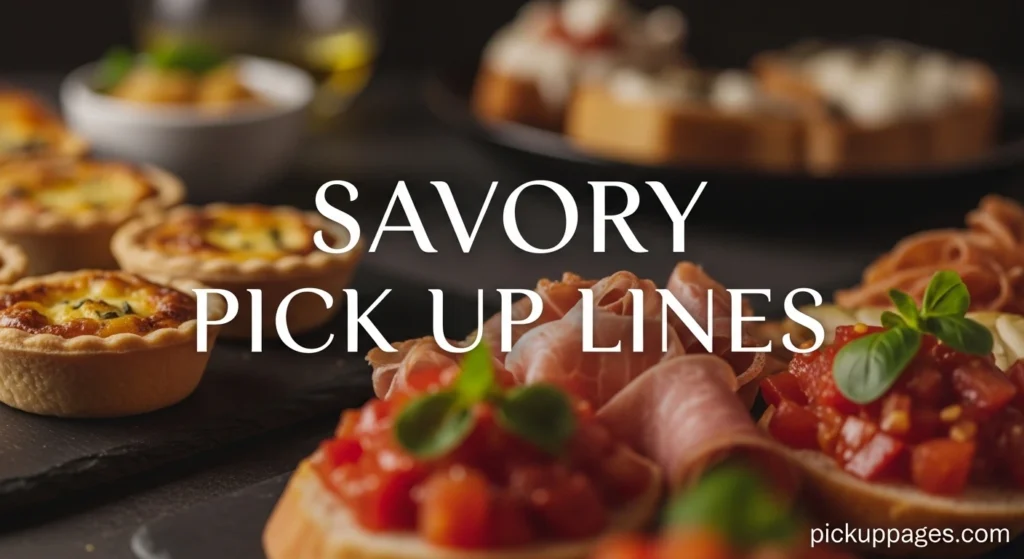 Savory Pick Up Lines