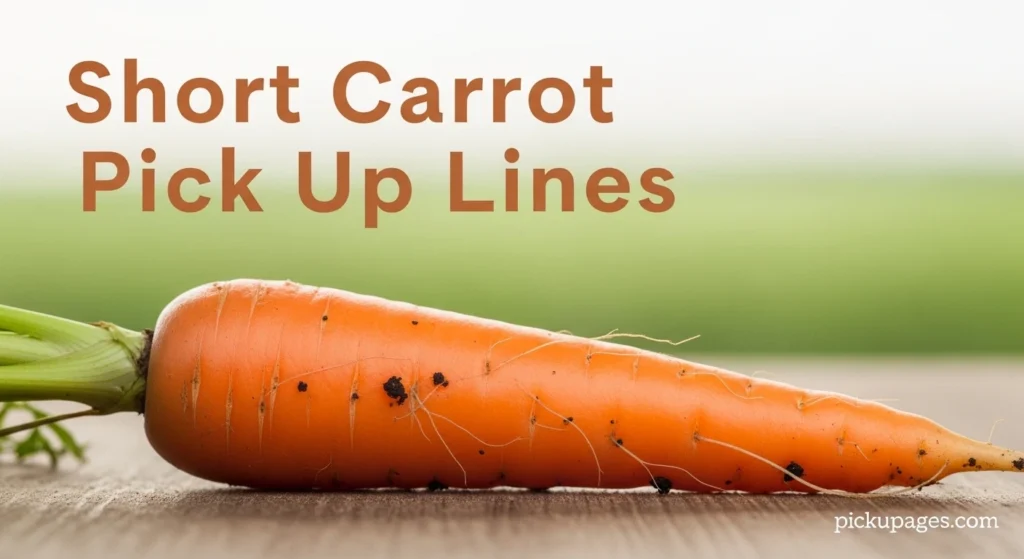 Short Carrot Pick Up Lines