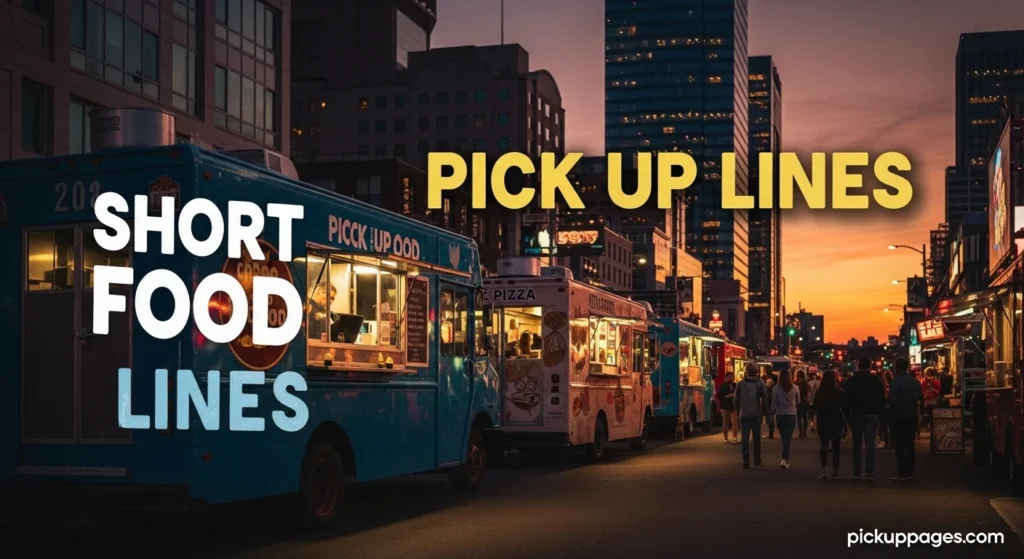 Short Food Pick Up Lines