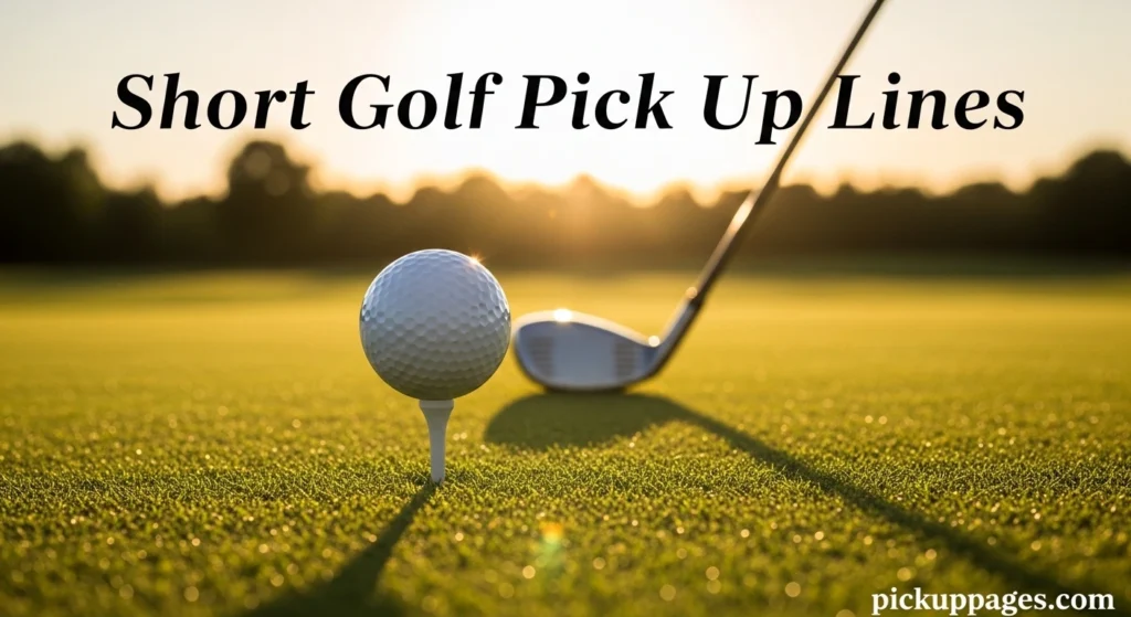 Short Golf Pick Up Lines