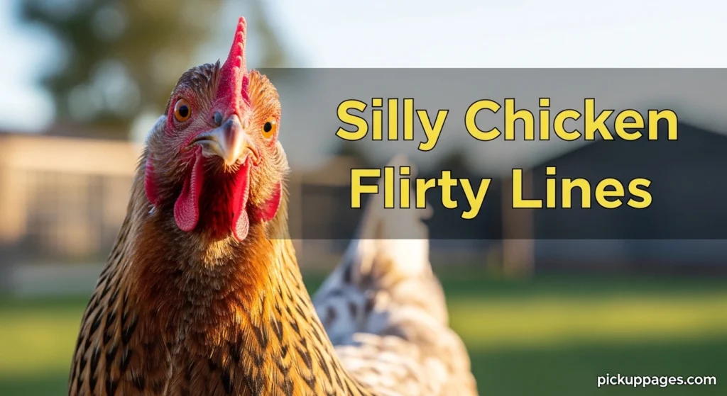 Silly Chicken Flirty Lines