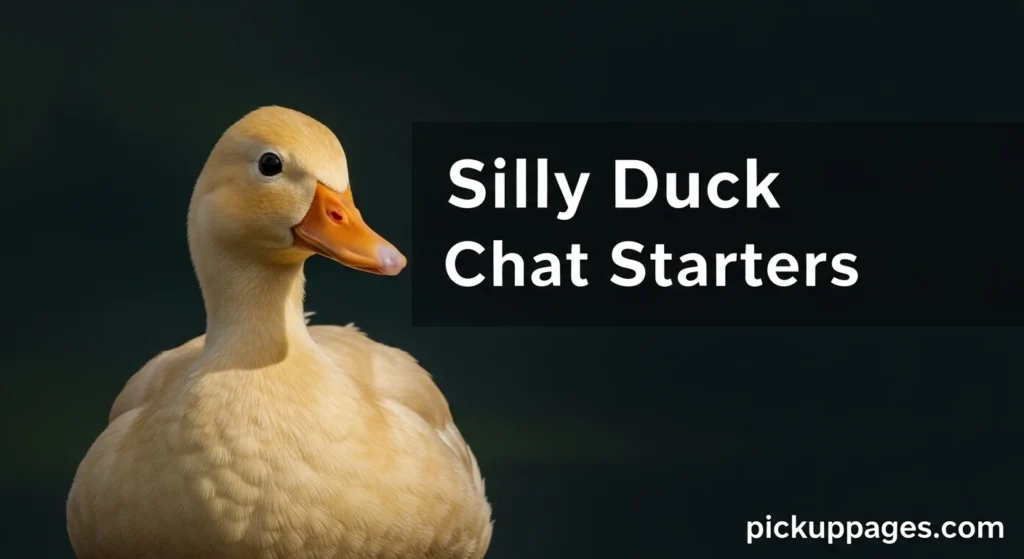 Silly Duck Chat Starters