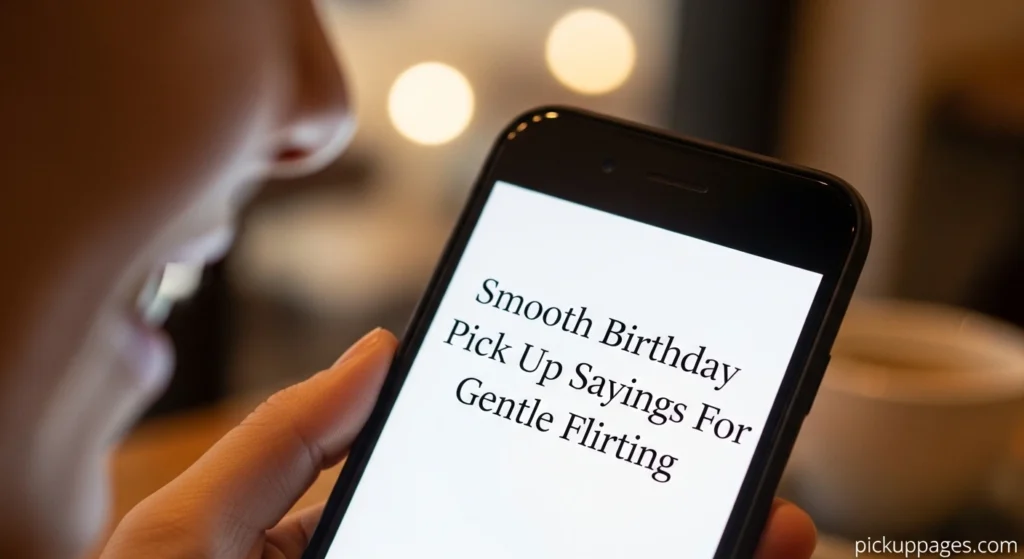 Smooth Birthday Pick Up Sayings For Gentle Flirting