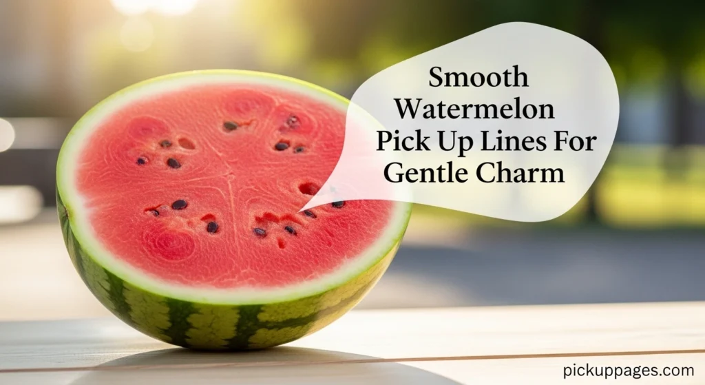 Smooth Watermelon Pick Up Lines For Gentle Charm