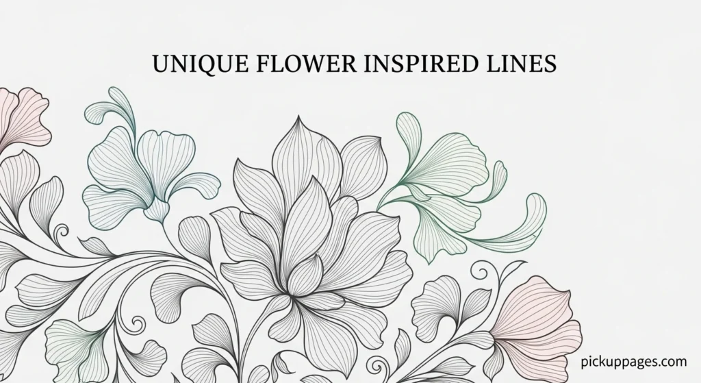 Unique Flower Inspired Lines