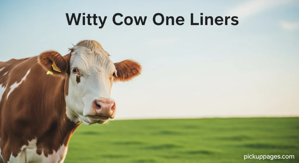 Witty Cow One Liners