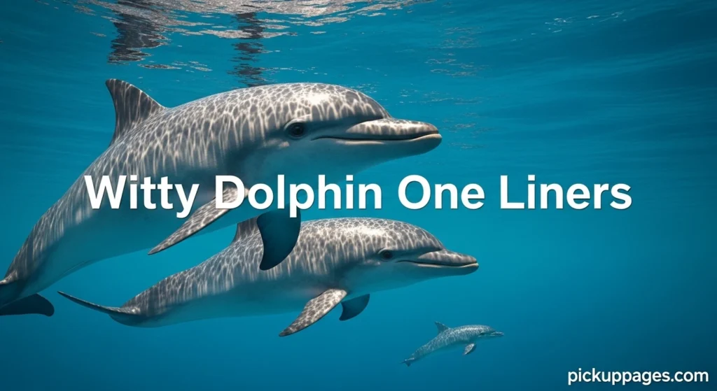 Witty Dolphin One Liners
