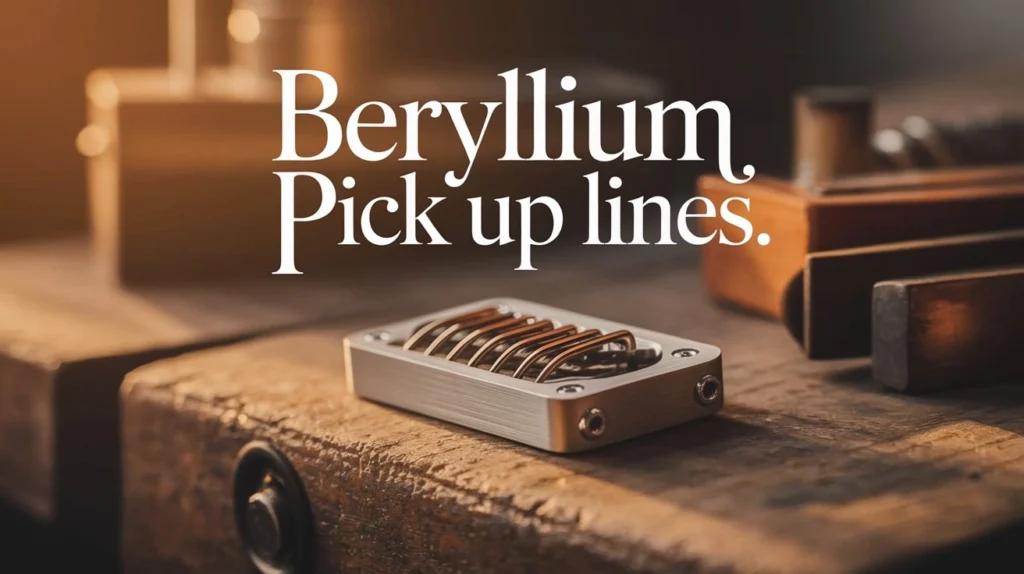 Beryllium Pick Up Lines