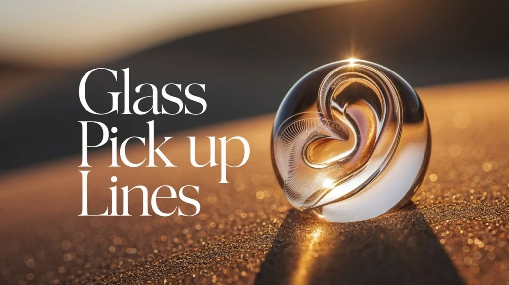 Glass pick up lines