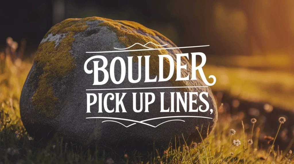 Boulder Pick Up Lines