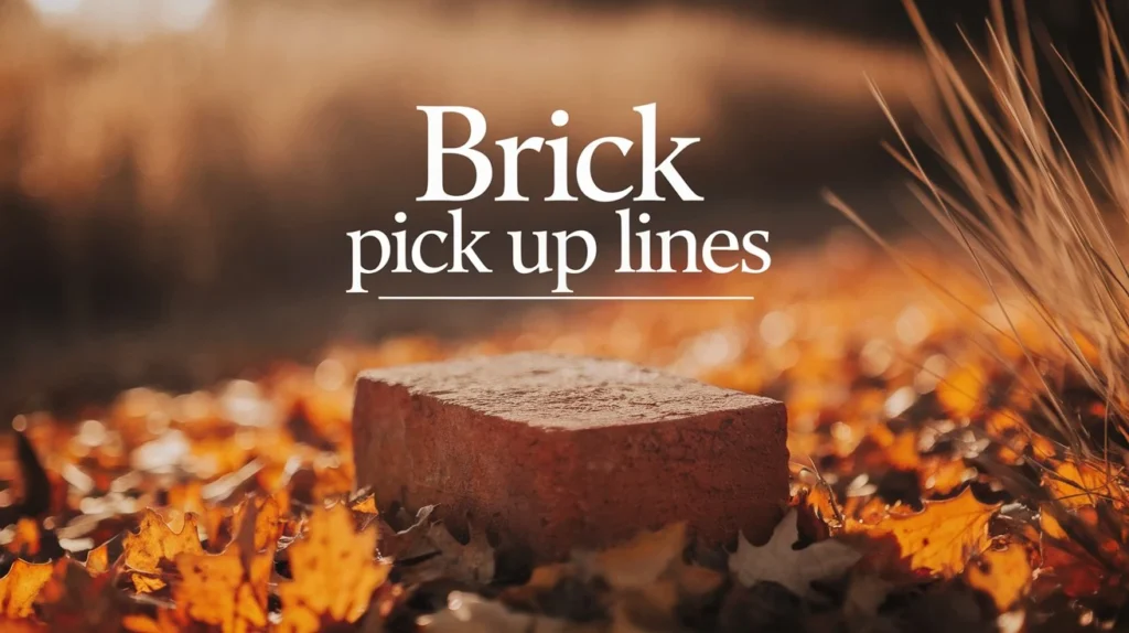 Brick Pick Up Lines