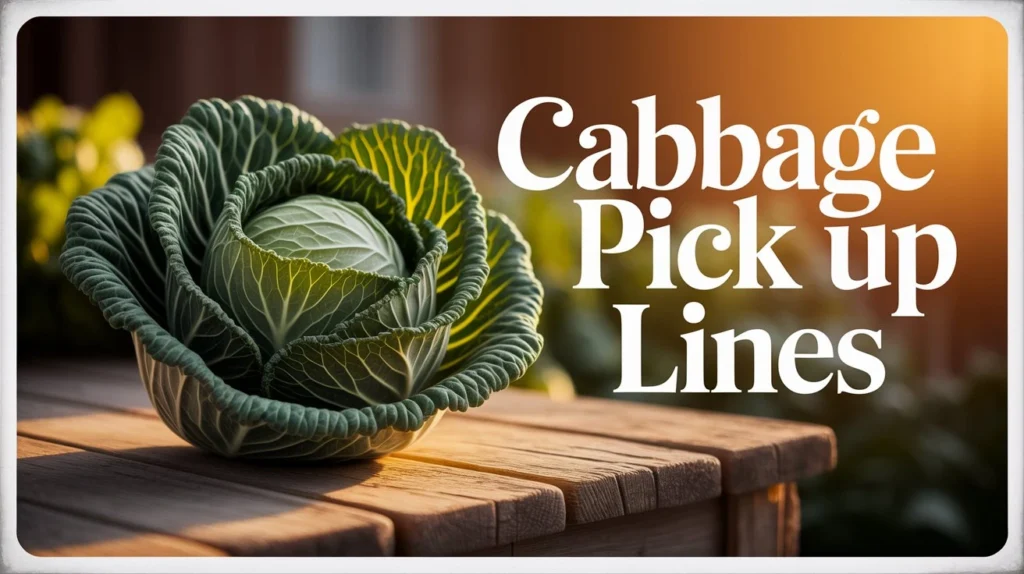 Cabbage Pick Up Lines