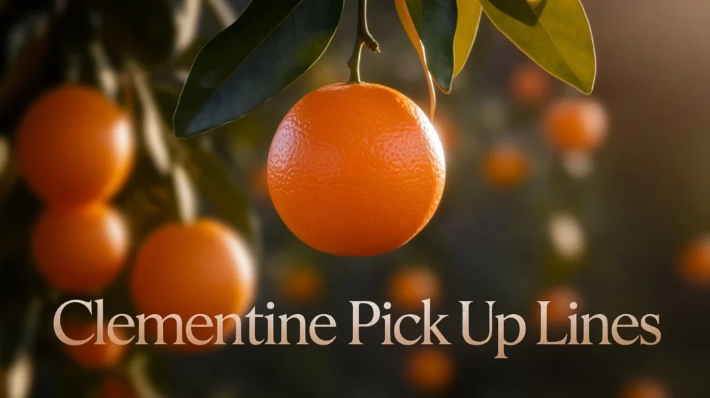 Clementine Pick Up Lines