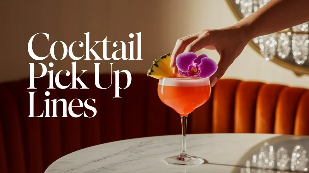 Cocktail pick up lines