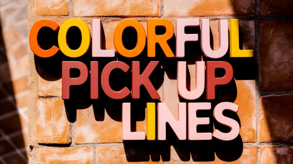 Colorful pick up lines