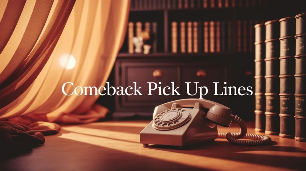 Comeback pick up lines