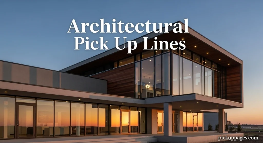 Architectural Pick Up Lines