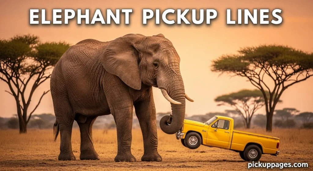 Elephant Pickup Lines