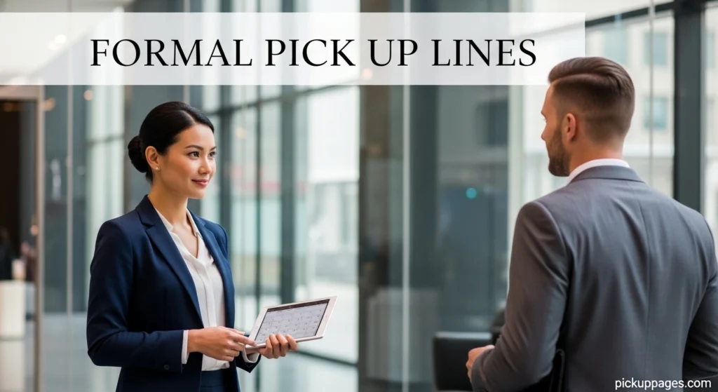 Formal Pick Up Lines