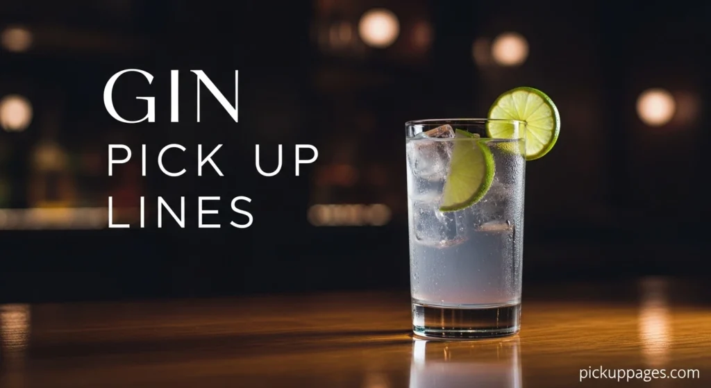 Gin Pick Up Lines