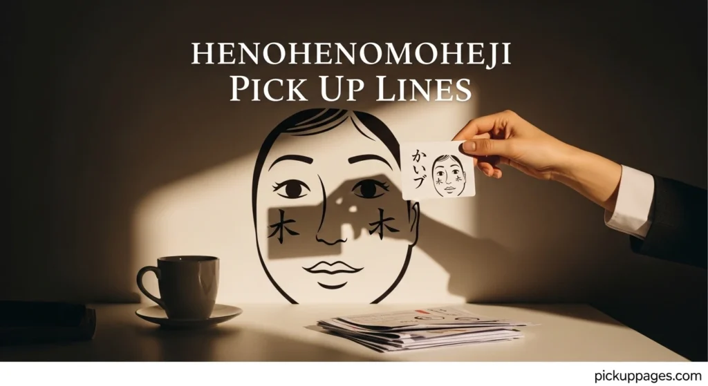 Henohenomoheji Pick Up Lines