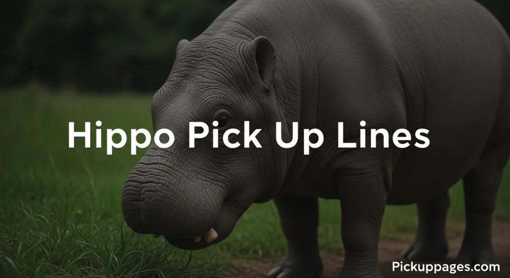 Hippo Pick Up Lines