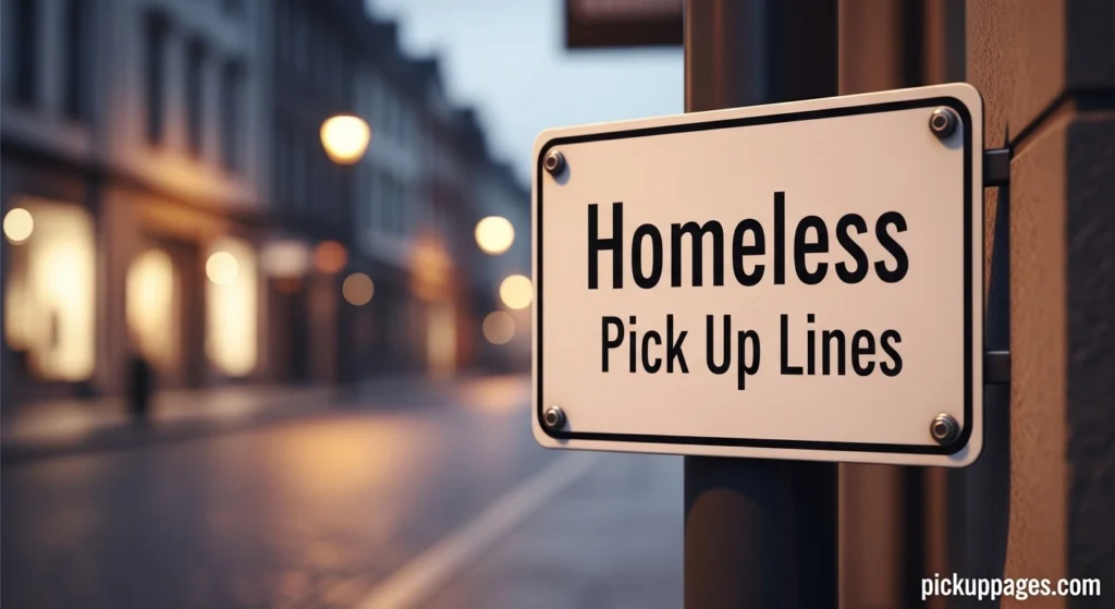 Homeless Pick Up Lines