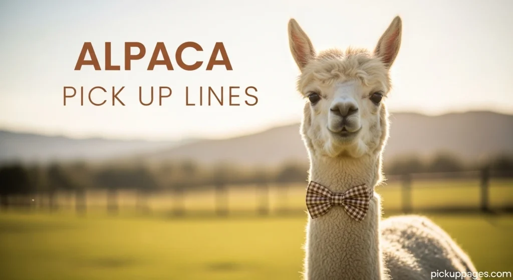Alpaca Pick Up Lines