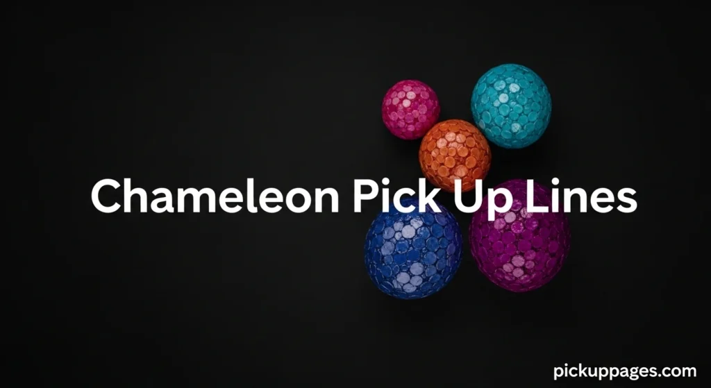 Chameleon Pick Up Lines