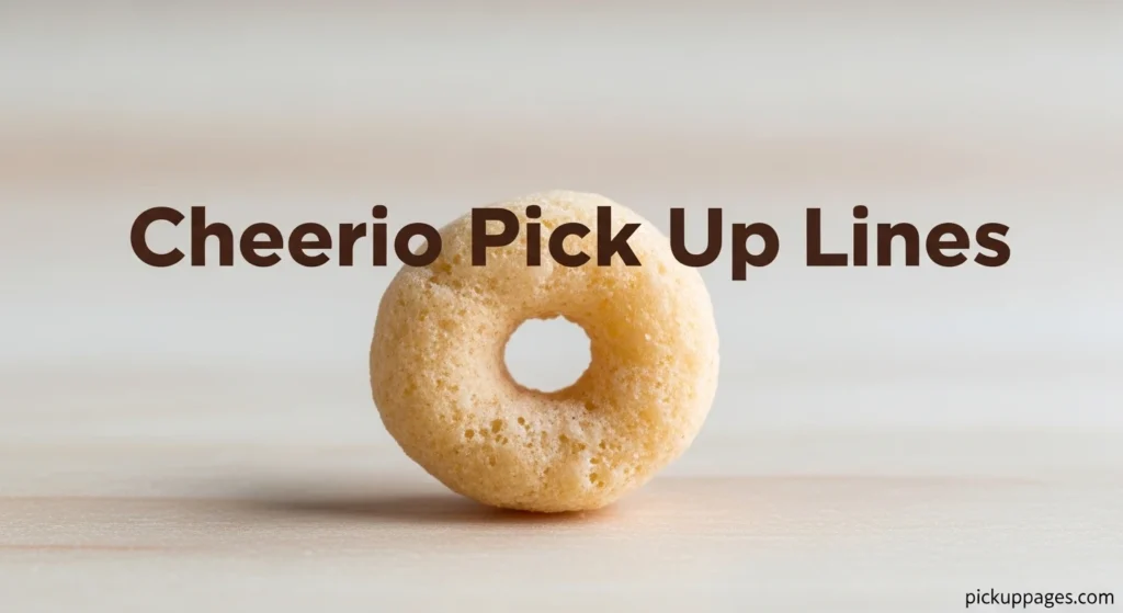 Cheerio Pick Up Lines