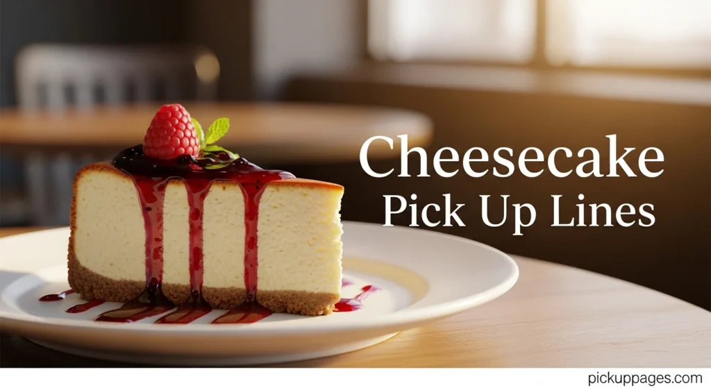 Cheesecake Pick Up Lines