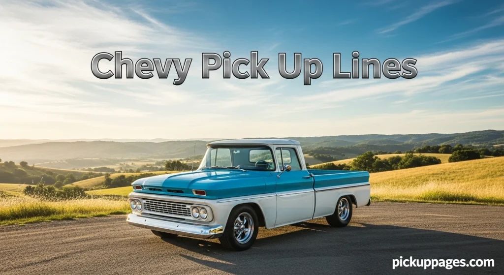 Chevy Pick Up Lines