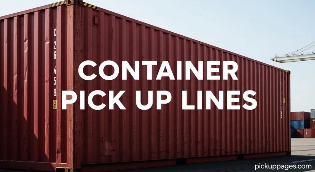 Container Pick Up Lines