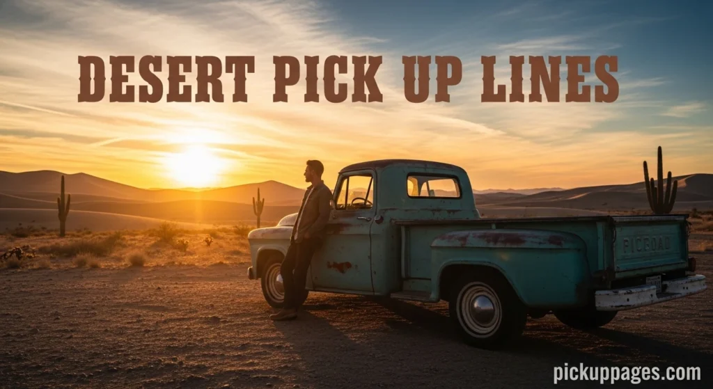 Desert Pick Up Lines