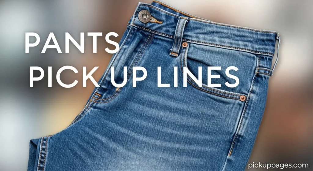Pants Pick Up Lines