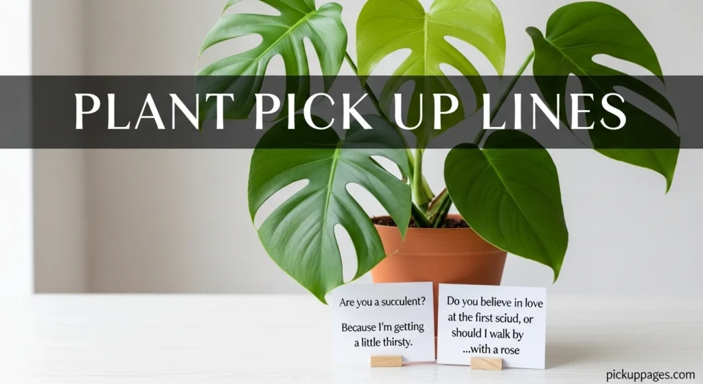 Plant Pick Up Lines