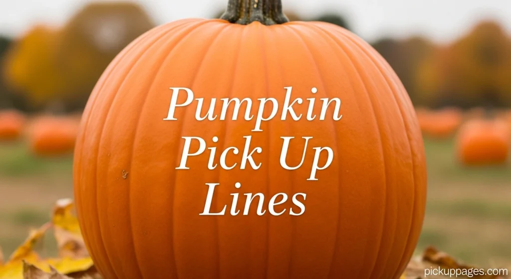 Pumpkin Pick Up Lines