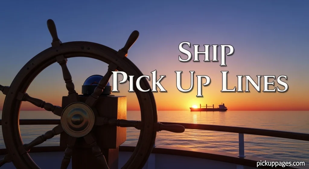 Ship Pick Up Lines