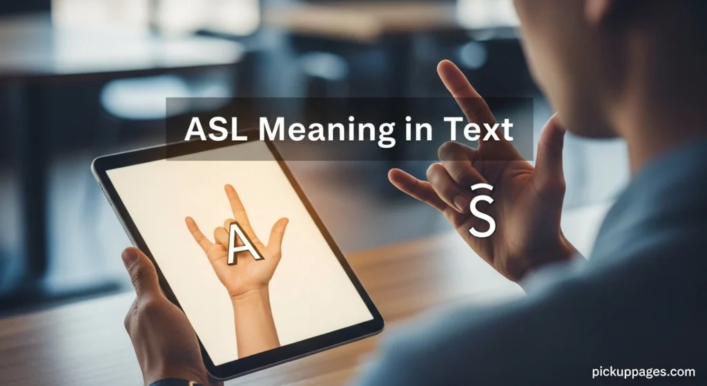 ASL Meaning in Text