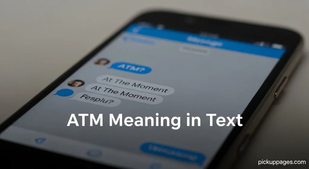 ATM Meaning in Text