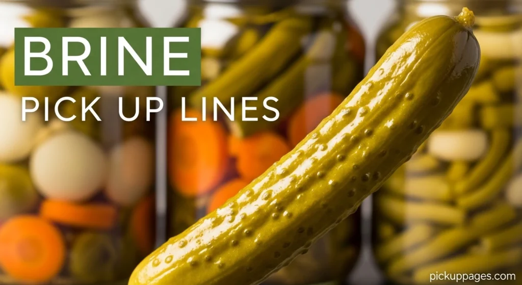 Brine Pick Up Lines