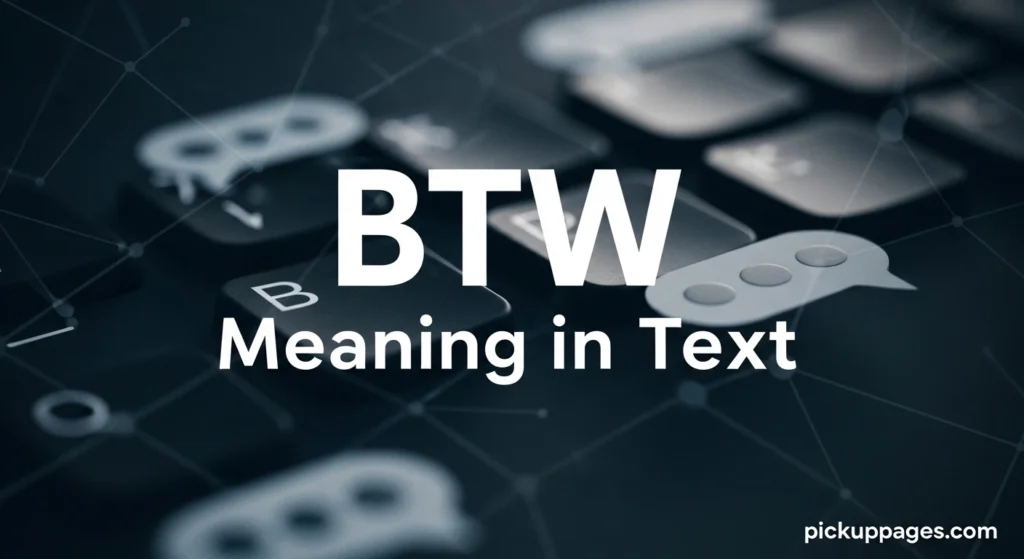 BTW Meaning in Text