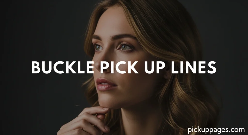 Buckle Pick Up Lines