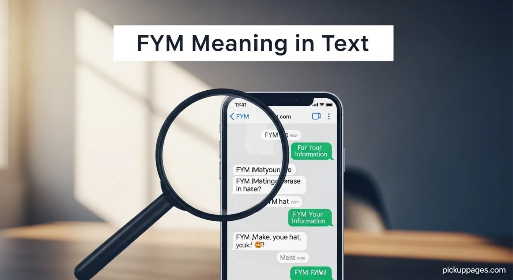 FYM Meaning in Text