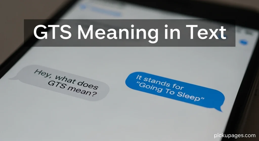 GTS Meaning in Text